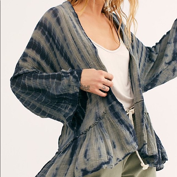 Free People One Sasha Tie Dye Kimono- NWT-XS/S - Picture 3 of 6